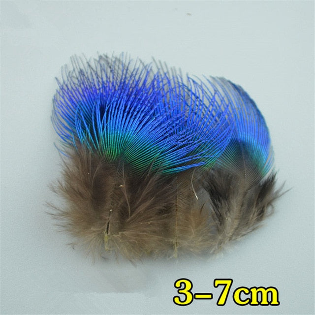 Natural Peacock Feather Pheasant Feathers for Crafts Ostrich Feathers Jewelry Making Christmas Holiday Decoration Plumes Plumas