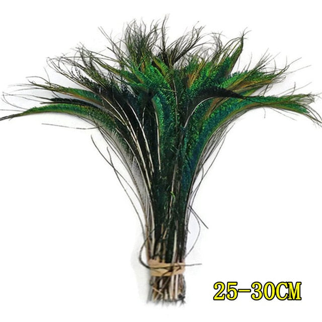 Natural Peacock Feather Pheasant Feathers for Crafts Ostrich Feathers Jewelry Making Christmas Holiday Decoration Plumes Plumas