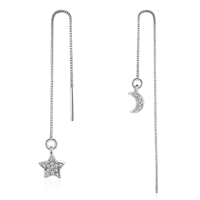 Kinitial New Dream Catcher Drop Earrings for Women Fashion Chain Tassel Dangle Feather Statement Earring Charm Jewelry
