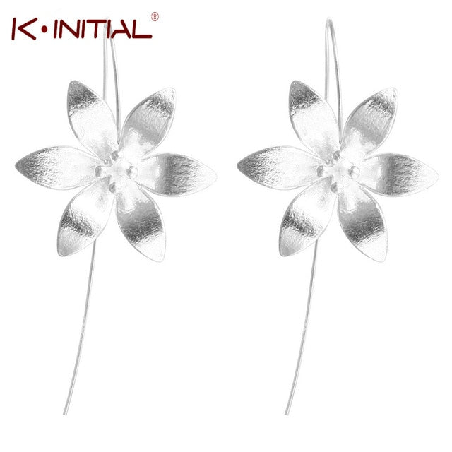 Kinitial New Dream Catcher Drop Earrings for Women Fashion Chain Tassel Dangle Feather Statement Earring Charm Jewelry