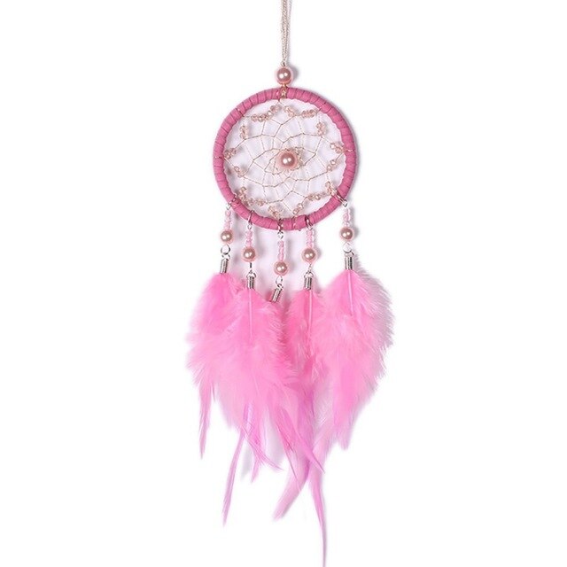 Mini Dreamcatcher Pink/White/GRay Dreamcatcher & Wind Chimes Car Pendant & Home Decor & Wall Hanging Dream Catcher New