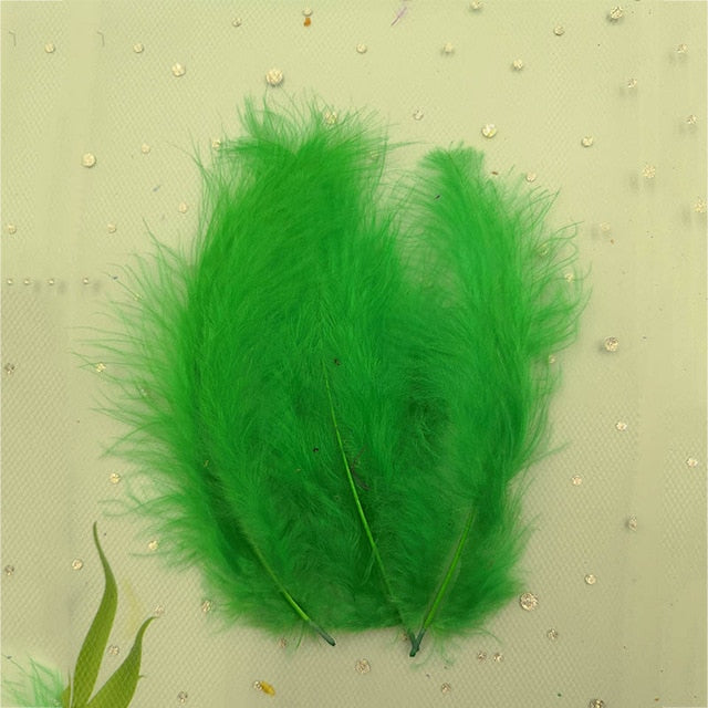 50PCS Turkey Marabou Feathers 4-6 Inches 10-15CM Chicken Feather for Wedding Dress DIY Jewelry Decoration decorative Accessories