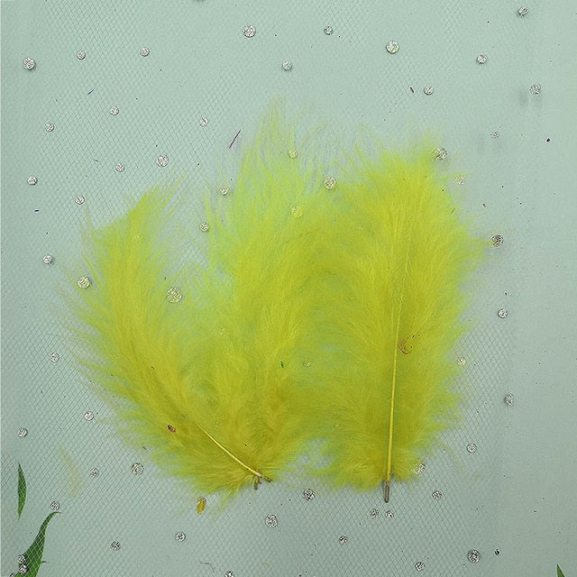 50PCS Turkey Marabou Feathers 4-6 Inches 10-15CM Chicken Feather for Wedding Dress DIY Jewelry Decoration decorative Accessories