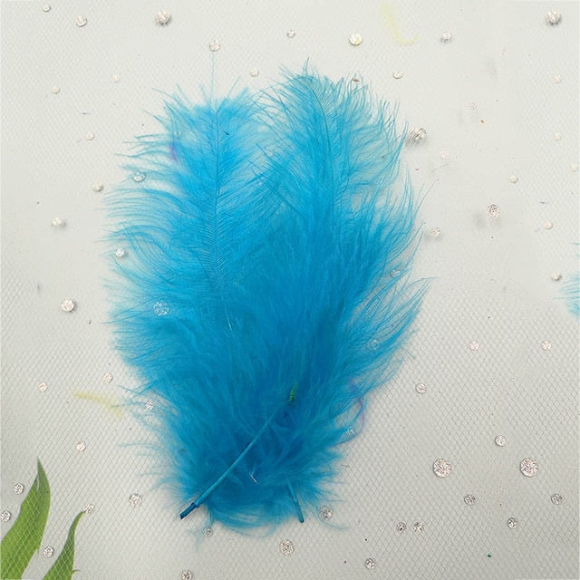 50PCS Turkey Marabou Feathers 4-6 Inches 10-15CM Chicken Feather for Wedding Dress DIY Jewelry Decoration decorative Accessories