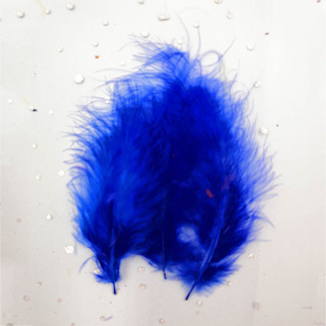 50PCS Turkey Marabou Feathers 4-6 Inches 10-15CM Chicken Feather for Wedding Dress DIY Jewelry Decoration decorative Accessories