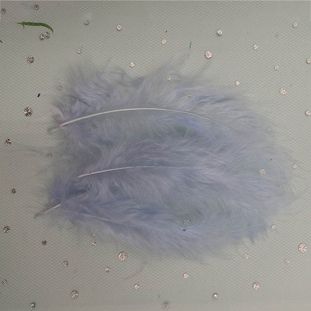 50PCS Turkey Marabou Feathers 4-6 Inches 10-15CM Chicken Feather for Wedding Dress DIY Jewelry Decoration decorative Accessories