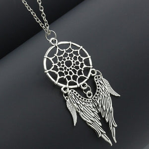 Woozu New Dream Catcher Series Jewelry Necklace Feather Necklace Long Sweater Chain Statement Jewelry Choker Necklace For Women