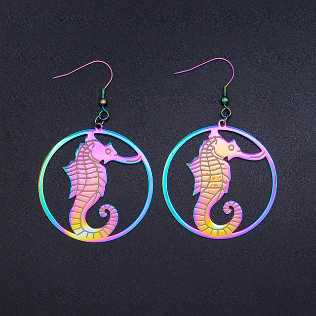 Vni and Mia 100% Stainless Steel Boho Lotus Dream Catcher Earring For Women Wholesale Fashion Bohemia Jewelry Dropshipping