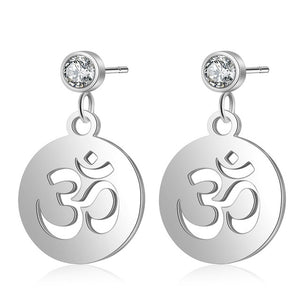 Bohemia Fashion Dream Catcher Drop Earring for Women Wholesale 100% Stainless Steel Boho Feather Lotus  Jewelry Dropshipping
