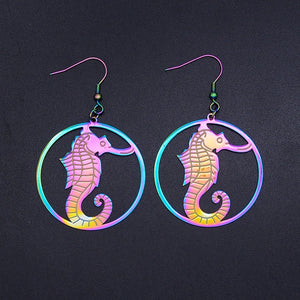 LaVixMia Authentic Stainless Steel Bohemia Jewelry Dream Catcher Earring Wholesale Female Feather Lotus Earrings Dropshipping