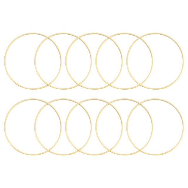 10pcs 15cm Diameter Dream Catcher Ring Round Wooden Bamboo Hoop DIY Craft Tools with Desiccant