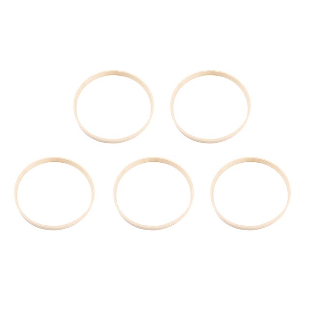 10pcs 15cm Diameter Dream Catcher Ring Round Wooden Bamboo Hoop DIY Craft Tools with Desiccant