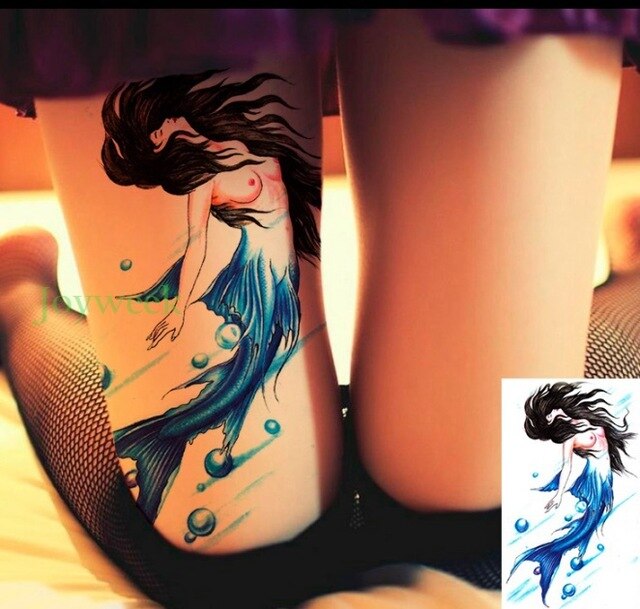 Waterproof Temporary Tattoo Sticker unicorn horse mermaid dream catcher fox tatto stickers flash tatoo fake tattoos for women 27