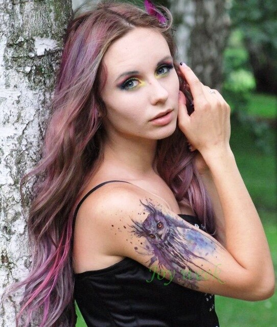 Waterproof Temporary Tattoo Sticker unicorn horse mermaid dream catcher fox tatto stickers flash tatoo fake tattoos for women 27