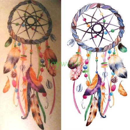 Waterproof Temporary Tattoo Sticker unicorn horse mermaid dream catcher fox tatto stickers flash tatoo fake tattoos for women 27