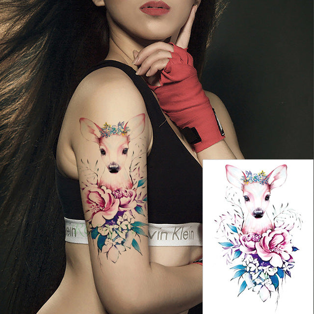 Waterproof Temporary Tattoo Sticker unicorn horse mermaid dream catcher fox tatto stickers flash tatoo fake tattoos for women 27