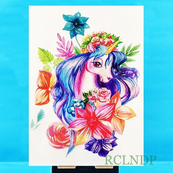 Waterproof Temporary Tattoo Sticker unicorn horse mermaid dream catcher fox tatto stickers flash tatoo fake tattoos for women 27