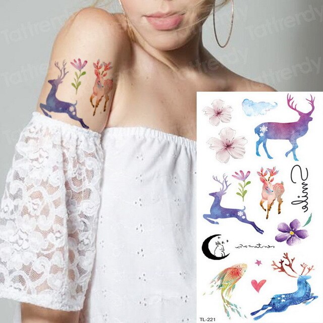 temporary tattoo stickers women lotus flower tattoo body art sea tattoos dream catcher feather tattoo for girls water tatoo kids