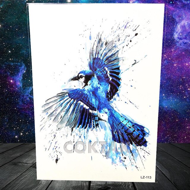 COKTAK 3D Fox Feather Dream Catcher Geometric Rose Temporary Tattoos Sticker Floral Sexy Tatoos Body Art Arm Wrist Tattoo Papers