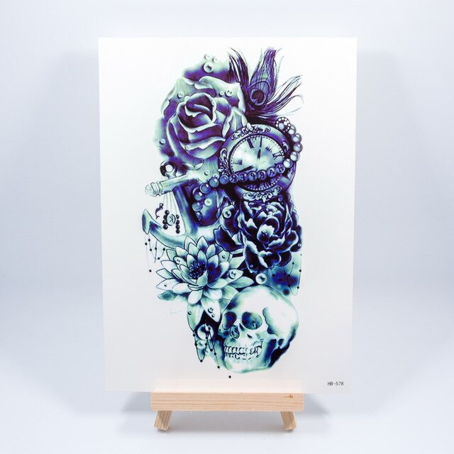 1pc new 3D dreamcatcher dream catcher shoulder tattoo 2 size Waterproof Temporary Tattoo sticker tatoos flash lace mandala girl