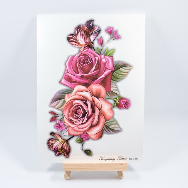 1pc new 3D dreamcatcher dream catcher shoulder tattoo 2 size Waterproof Temporary Tattoo sticker tatoos flash lace mandala girl