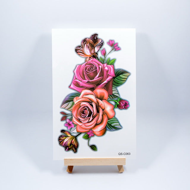 1pc new 3D dreamcatcher dream catcher shoulder tattoo 2 size Waterproof Temporary Tattoo sticker tatoos flash lace mandala girl