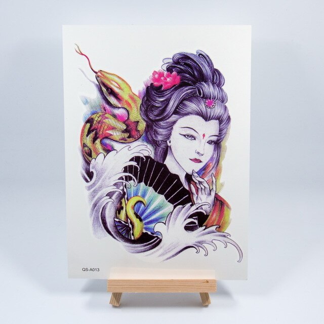 1pc new 3D dreamcatcher dream catcher shoulder tattoo 2 size Waterproof Temporary Tattoo sticker tatoos flash lace mandala girl