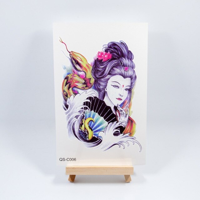 1pc new 3D dreamcatcher dream catcher shoulder tattoo 2 size Waterproof Temporary Tattoo sticker tatoos flash lace mandala girl