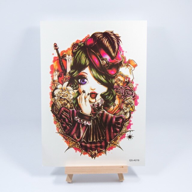 1pc new 3D dreamcatcher dream catcher shoulder tattoo 2 size Waterproof Temporary Tattoo sticker tatoos flash lace mandala girl