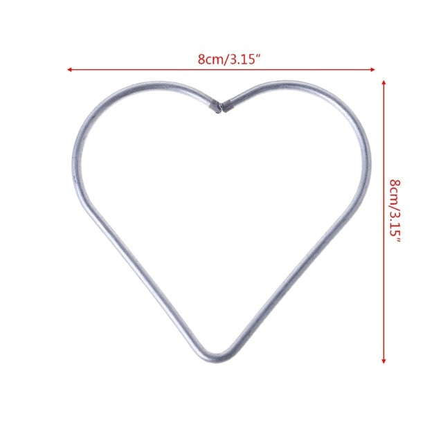 Heart Metal Dream Catcher Dreamcatcher Ring Macrame Craft Hoop DIY Accessories