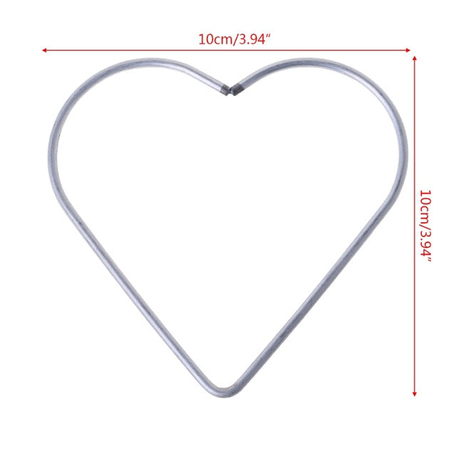 Heart Metal Dream Catcher Dreamcatcher Ring Macrame Craft Hoop DIY Accessories