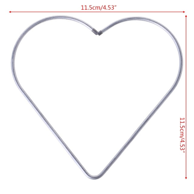 Heart Metal Dream Catcher Dreamcatcher Ring Macrame Craft Hoop DIY Accessories