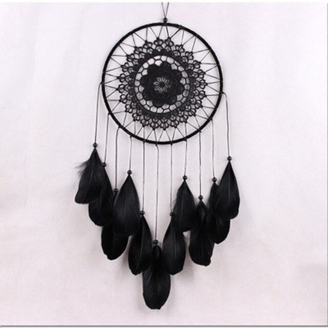 Goose Feather Big Floating Lace Dream Catcher Home Feather Ornaments Simple Creative Crafts Manual Dream Catcher Feather Pendant