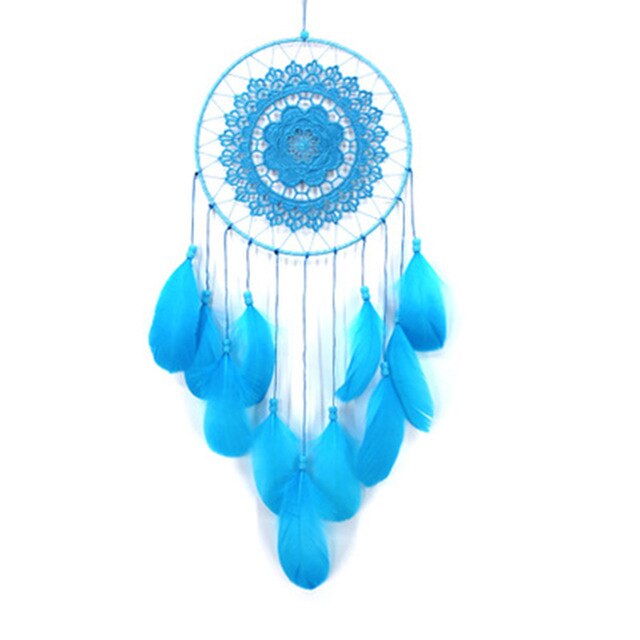 Goose Feather Big Floating Lace Dream Catcher Home Feather Ornaments Simple Creative Crafts Manual Dream Catcher Feather Pendant