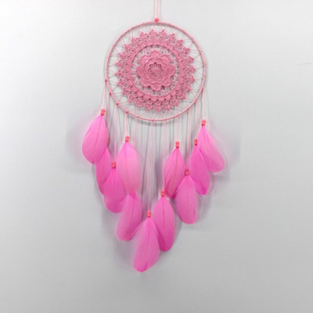 Goose Feather Big Floating Lace Dream Catcher Home Feather Ornaments Simple Creative Crafts Manual Dream Catcher Feather Pendant
