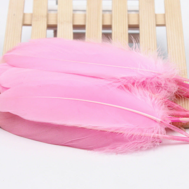 50pcs Chicken Feather Goose Feather Halloween Christmas wedding costumes Dreamcatcher DIY Decorative materials Feather 6-7.5inch