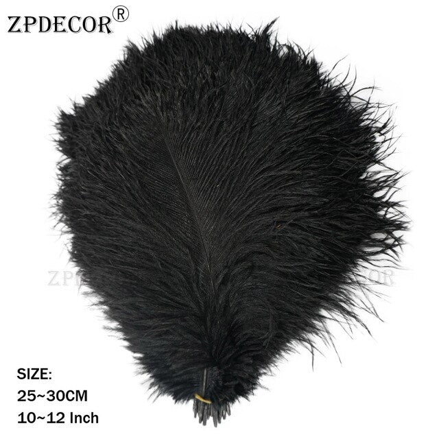 10-12 Inch  25-30CM  Frist-Grade Ostrich Feather for DIY Jewelry Craft Making