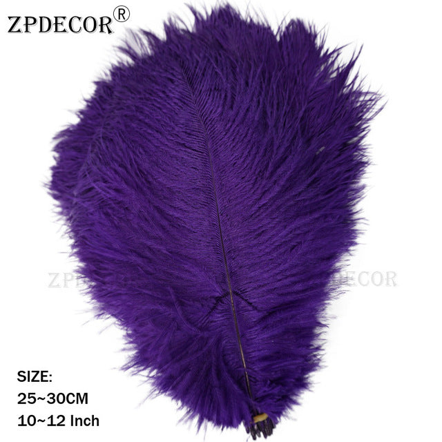 10-12 Inch  25-30CM  Frist-Grade Ostrich Feather for DIY Jewelry Craft Making