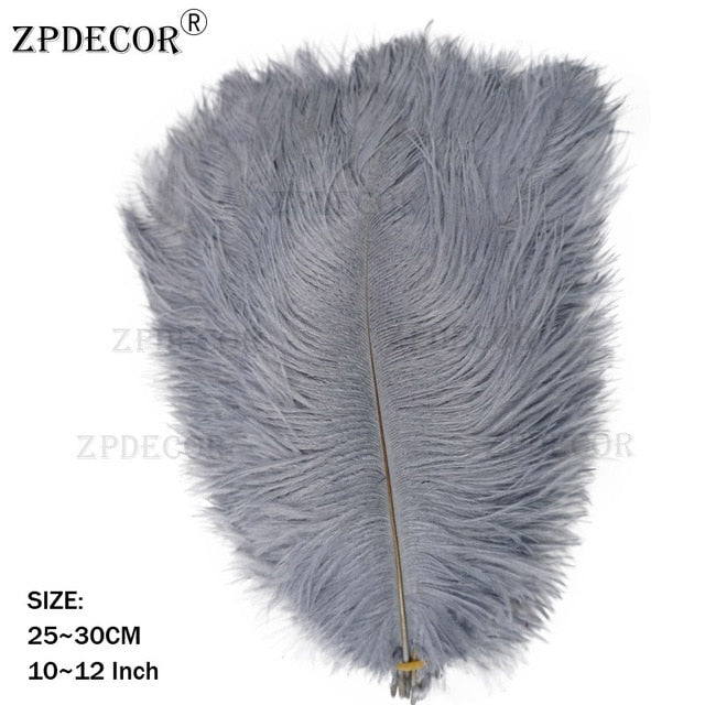 10-12 Inch  25-30CM  Frist-Grade Ostrich Feather for DIY Jewelry Craft Making