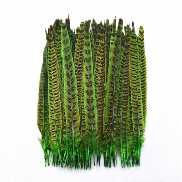 10Pcs/Lot Female Pheasant Tail Feathers For Crafts 25-30CM/10-12" Natural Pheasant Feather Wedding Feathers Decoration Carnival