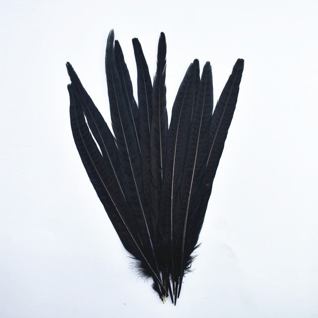 10Pcs/Lot Female Pheasant Tail Feathers For Crafts 25-30CM/10-12" Natural Pheasant Feather Wedding Feathers Decoration Carnival