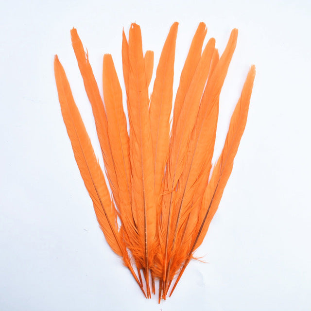 10Pcs/Lot Female Pheasant Tail Feathers For Crafts 25-30CM/10-12" Natural Pheasant Feather Wedding Feathers Decoration Carnival