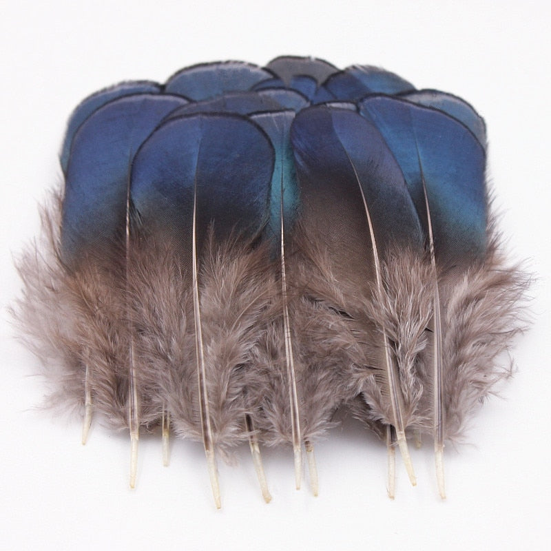 30pcs 7-9cm Pheasant Feather Turkey Feather Chicken Feather costumes dance party wedding hat Decorative materials YM-3