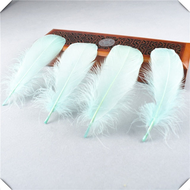 wholesale White goose feather 20-100pcs13-18CM DIY feathers for crafts and feathers for jewelry making wedding decoration plumas