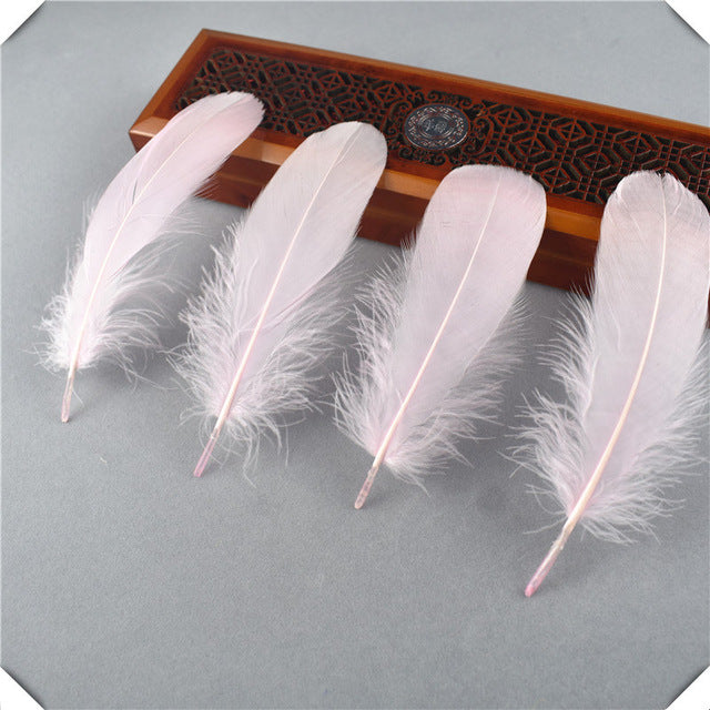 wholesale White goose feather 20-100pcs13-18CM DIY feathers for crafts and feathers for jewelry making wedding decoration plumas