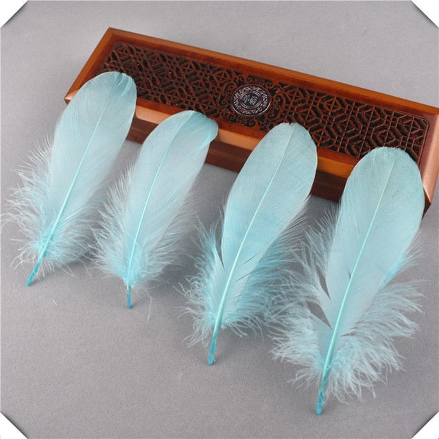 wholesale White goose feather 20-100pcs13-18CM DIY feathers for crafts and feathers for jewelry making wedding decoration plumas