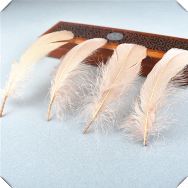 wholesale White goose feather 20-100pcs13-18CM DIY feathers for crafts and feathers for jewelry making wedding decoration plumas