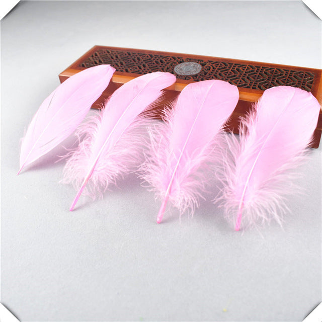 wholesale White goose feather 20-100pcs13-18CM DIY feathers for crafts and feathers for jewelry making wedding decoration plumas