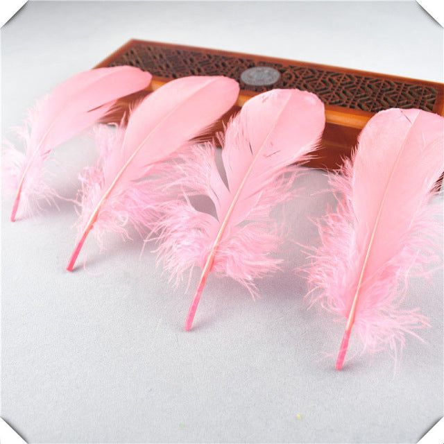 wholesale White goose feather 20-100pcs13-18CM DIY feathers for crafts and feathers for jewelry making wedding decoration plumas