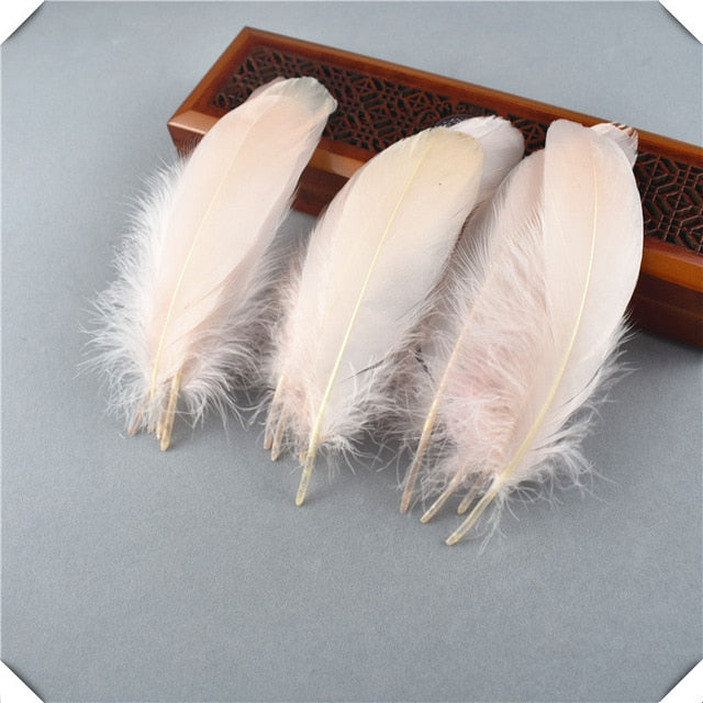 wholesale White goose feather 20-100pcs13-18CM DIY feathers for crafts and feathers for jewelry making wedding decoration plumas